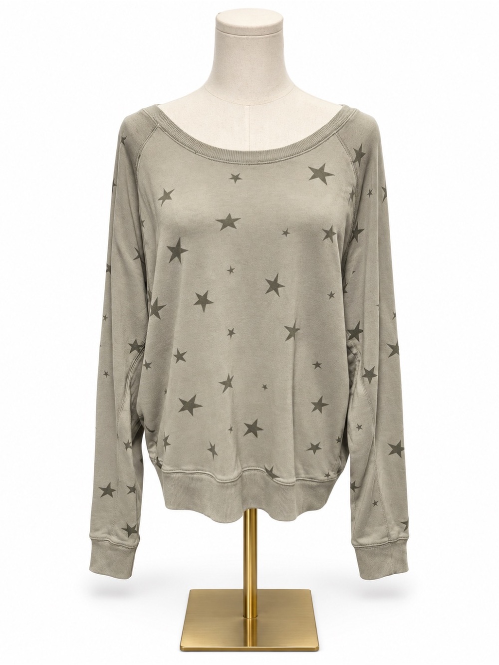 Rails Theo Sage Etoiles Star Print Sweatshirt Size Medium Cotton Modal